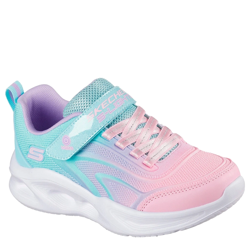 ZAPATILLAS NIÑA SKECHERS URBANAS TURQUESA SOLA GLOW - 4