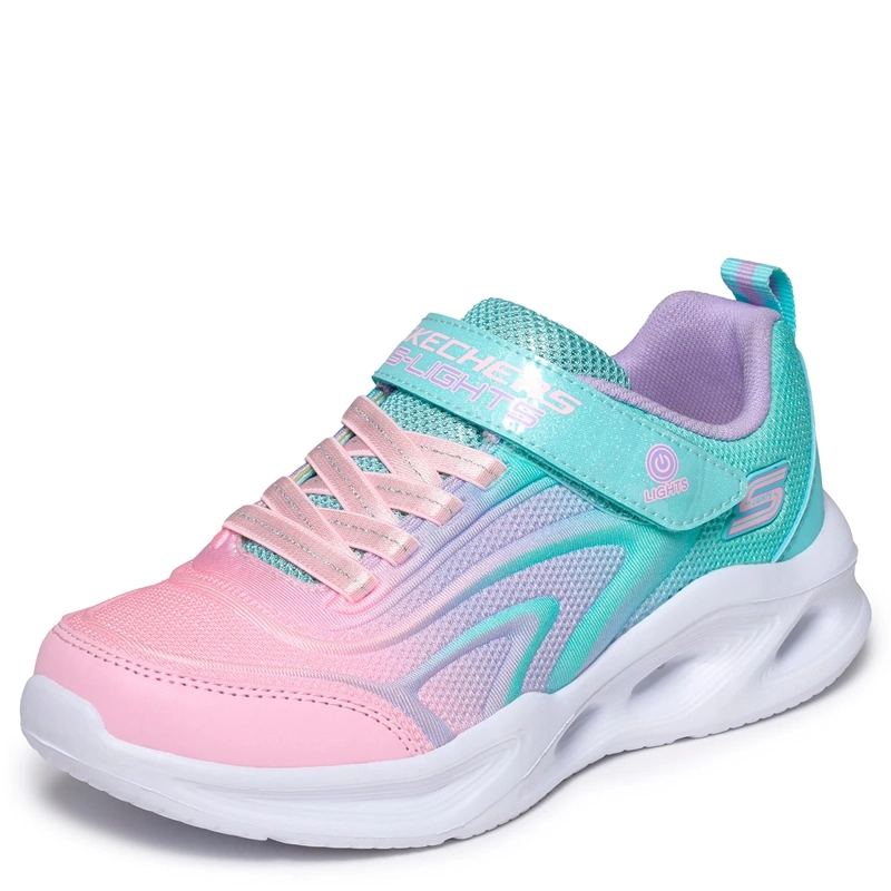ZAPATILLAS NIÑA SKECHERS URBANAS TURQUESA SOLA GLOW - 2