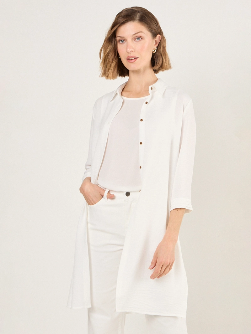 TAPADO MUJER MA GRIFFE LARGO CAMISERO