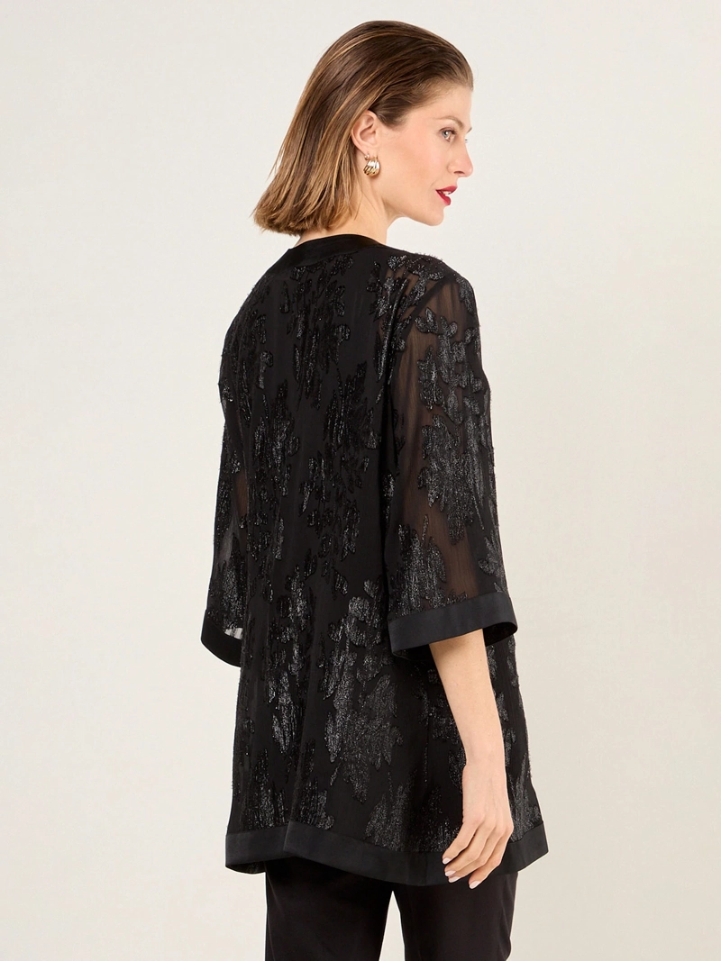 TAPADO MUJER MA GRIFFE TEXTURADO FLORAL - 2