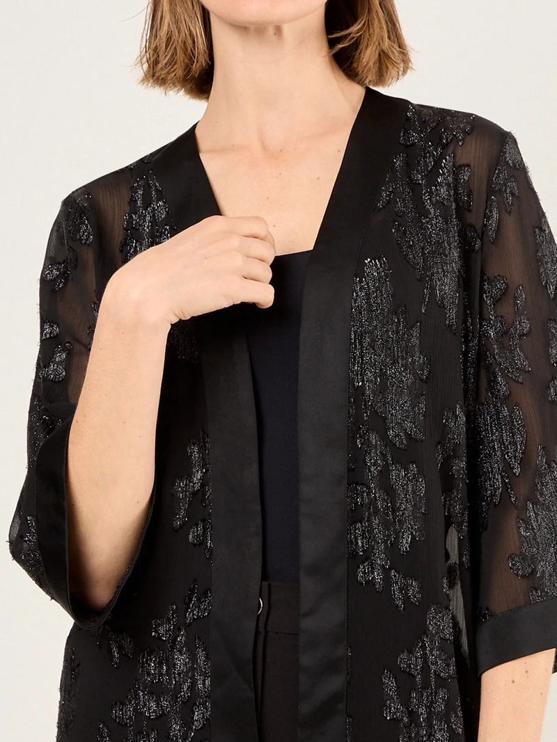 TAPADO MUJER MA GRIFFE TEXTURADO FLORAL - 3