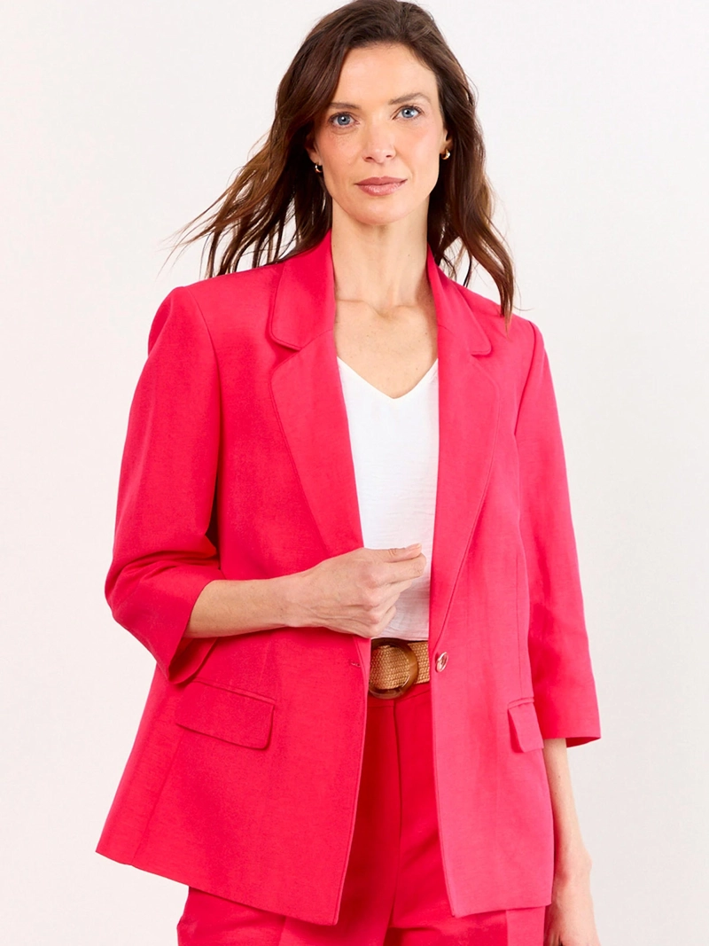BLAZER MUJER MA GRIFFE LINO MANGA 3/4 - 1