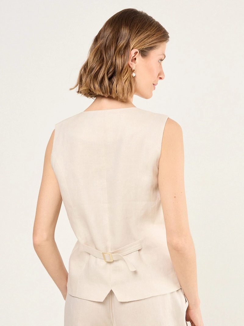 GILET MUJER MA GRIFFE LINO  - 2