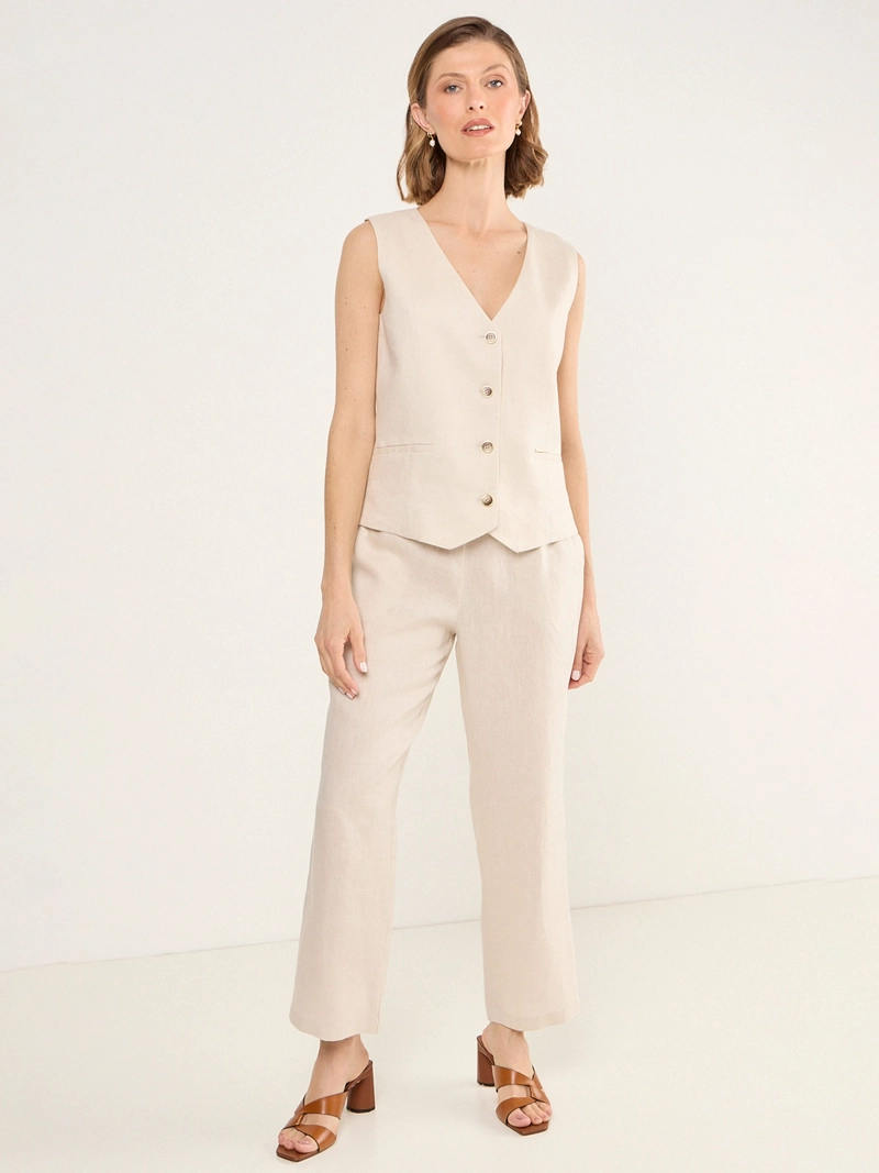 GILET MUJER MA GRIFFE LINO  - 4