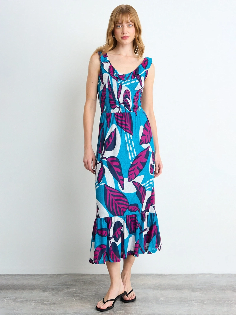 VESTIDO MUJER IO LARGO PRINT - 1