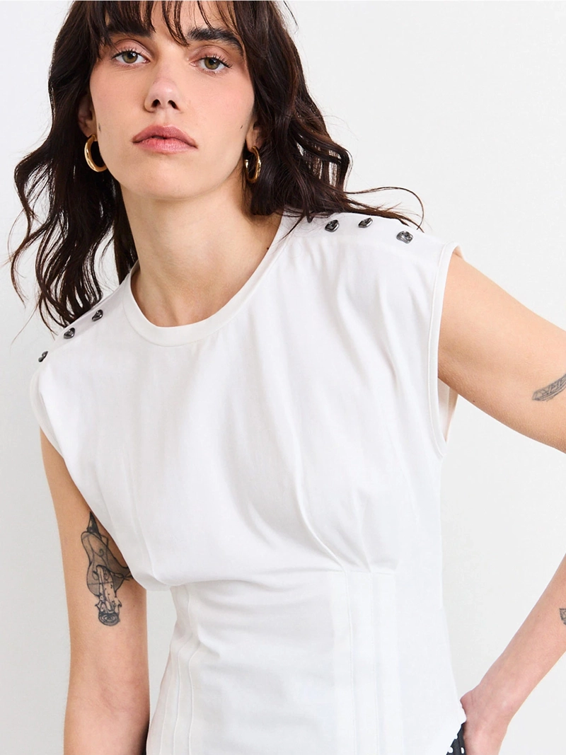 POLERA MUJER IO ALGODÓN LISA - 3