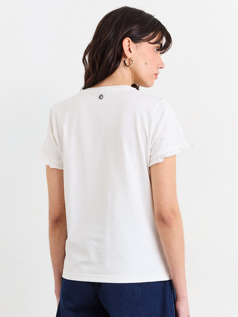 POLERA MUJER IO ALGODÓN ESTAMPADA - 2