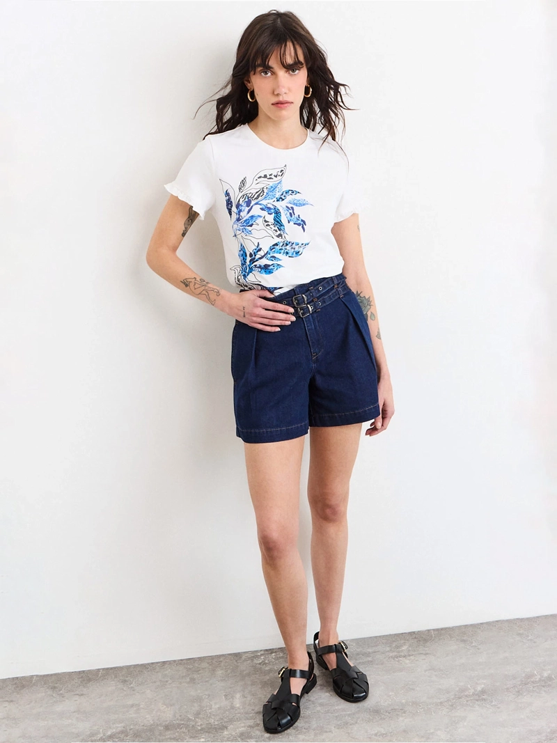 POLERA MUJER IO ALGODÓN ESTAMPADA - 4