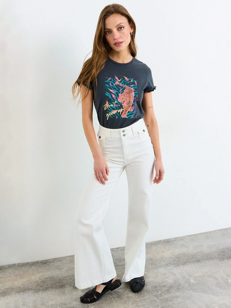 POLERA MUJER IO ALGODÓN ESTAMPADA - 4