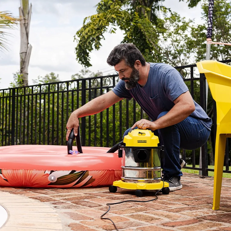 ASPIRADORA ARRASTRE KARCHER POLVO Y AGUA WDL 1S - 8