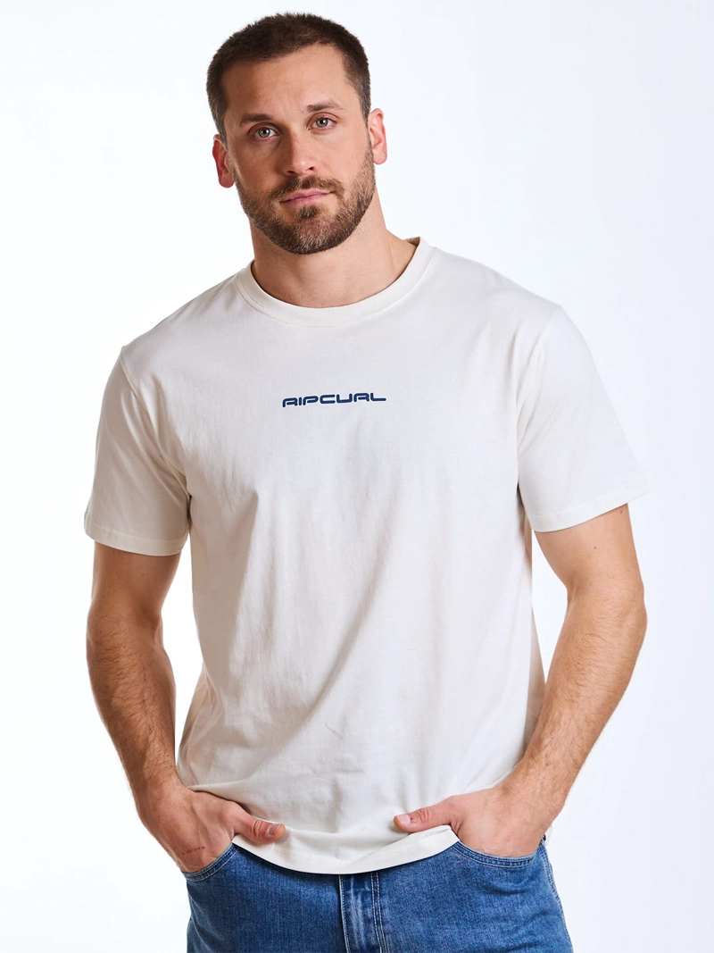 POLERA HOMBRE RIP CURL ALGODÓN MANGA CORTA