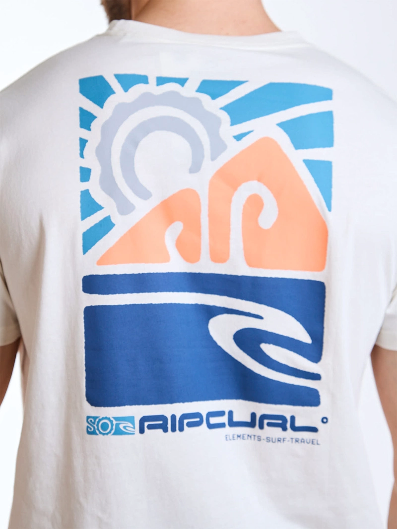 POLERA HOMBRE RIP CURL ALGODÓN MANGA CORTA - 6