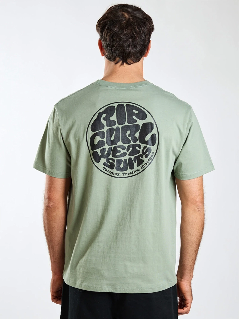 POLERA HOMBRE RIP CURL ALGODÓN MANGA CORTA - 2