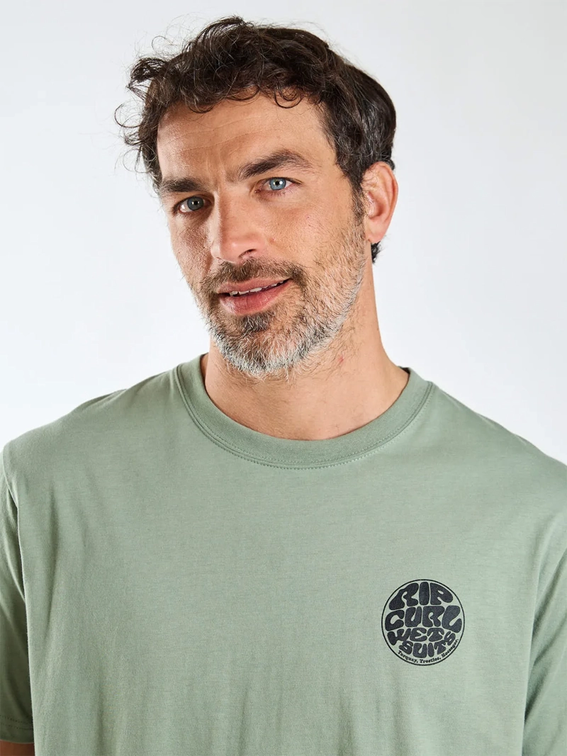 POLERA HOMBRE RIP CURL ALGODÓN MANGA CORTA - 4