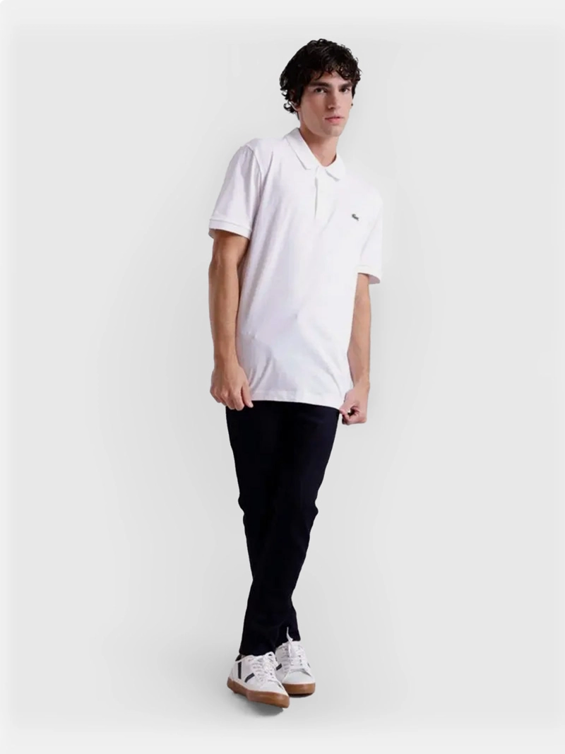 POLERA HOMBRE LACOSTE ALGODÓN CUELLO PIQUE - 2