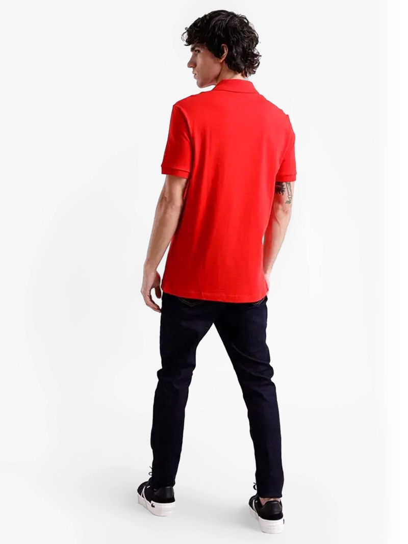 POLERA HOMBRE LACOSTE ALGODÓN CUELLO PIQUE - 4
