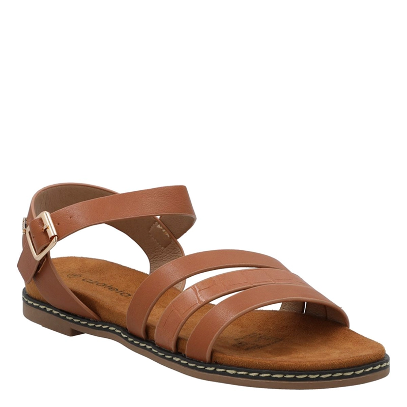 SANDALIAS MUJER AZALEIA COGNAC BRUNA - 2