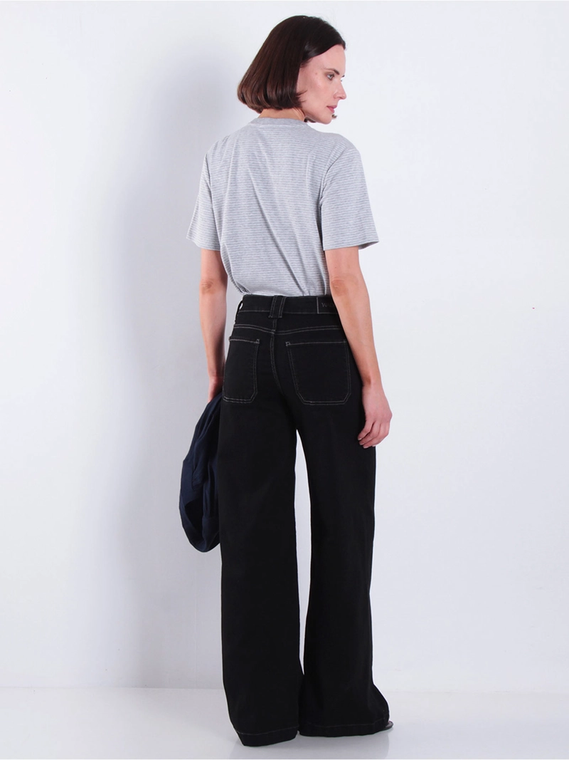 JEANS MUJER WADOS ALGODÓN WIDE LEG CARGO TIRO MEDIO - 3
