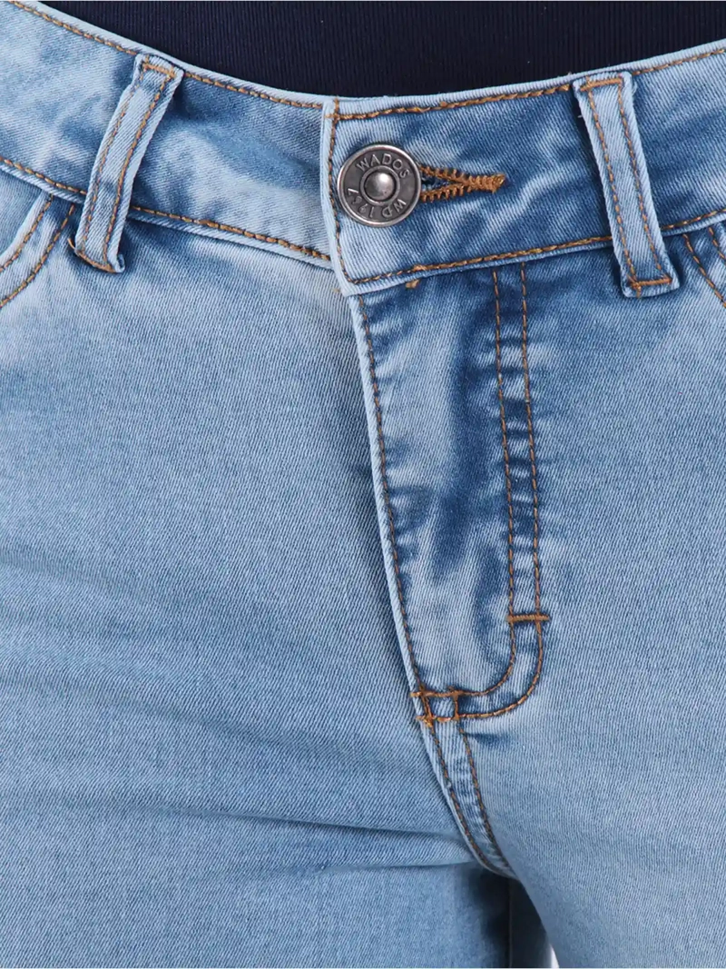 JEANS MUJER WADOS ALGODÓN RECTO TIRO BAJO - 5