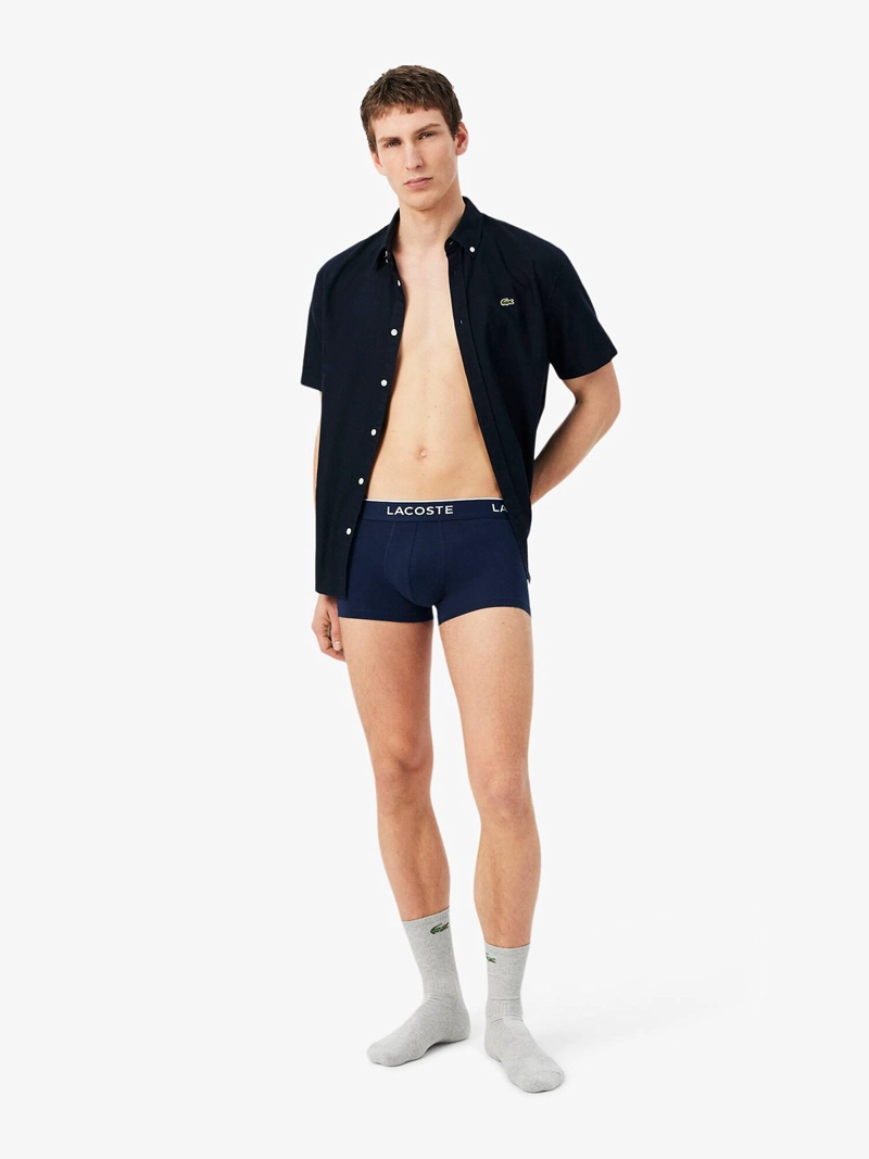 PACK X3 BOXER HOMBRE LACOSTE ALGODÓN - 4