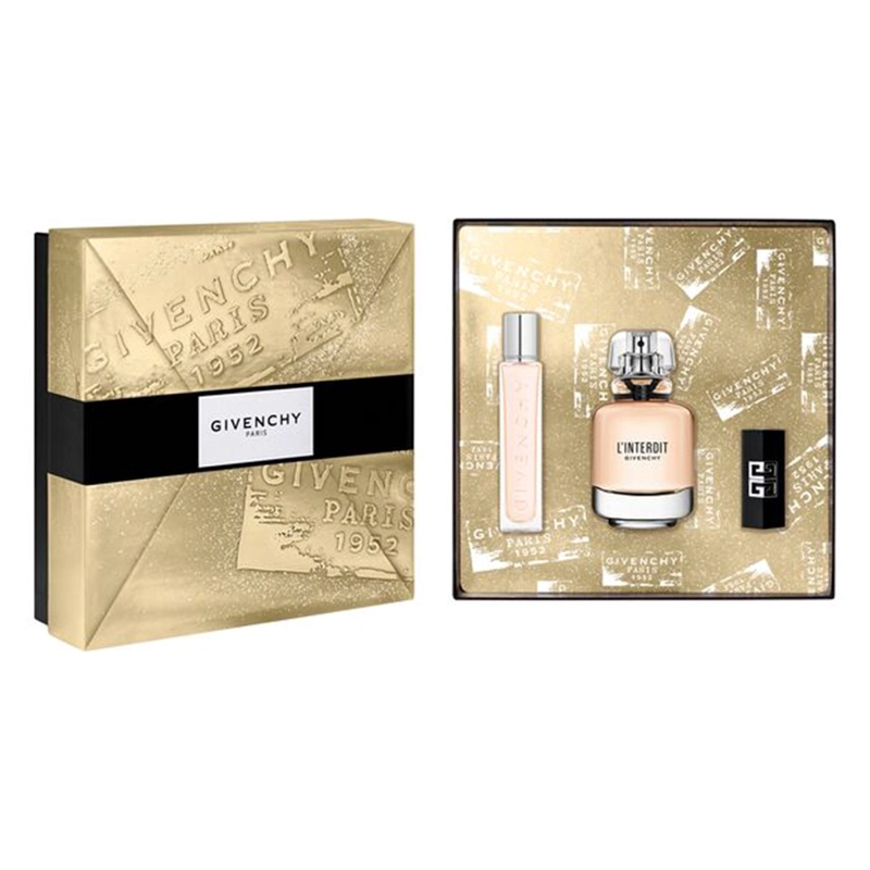 SET PERFUME MUJER GIVENCHY LINTERDIT EDP 50ML+12,5ML+LABIAL