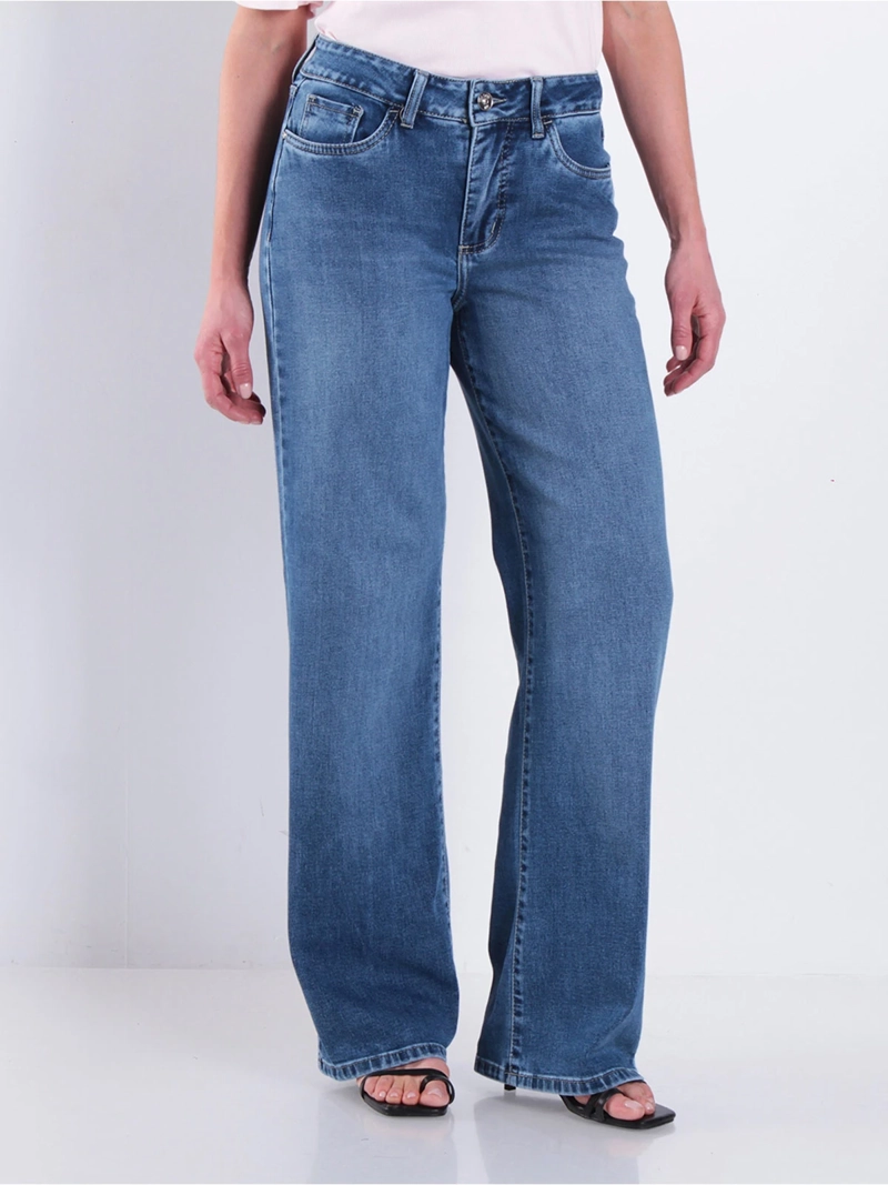 JEANS MUJER WADOS ALGODÓN WIDE LEG TIRO ALTO - 2