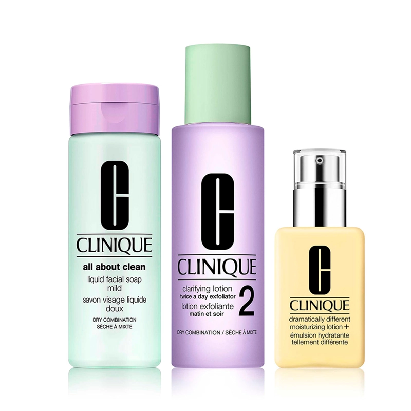 SET HIDRATACIÓN CLINIQUE 3 PASOS PIEL SECA 200ML+200ML+125ML - 2