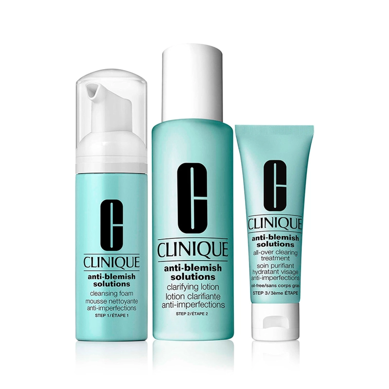 RUTINA HIDRATANTE CLINIQUE ANTI BLEMISH 50ML+200ML+50ML - 2
