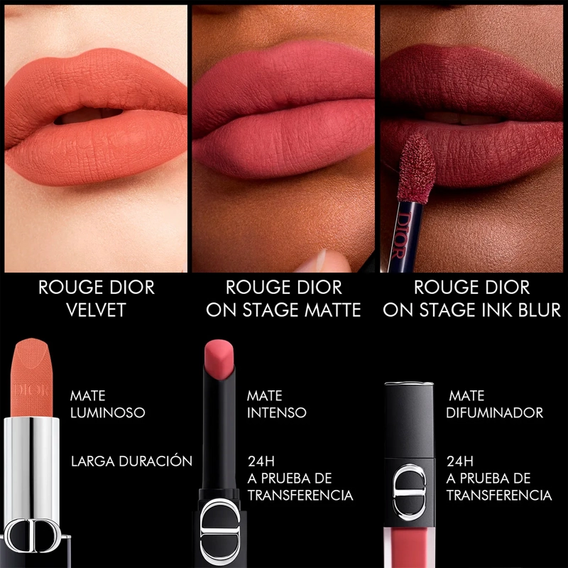 LABIAL DIOR ON STAGE INK BLUR MATTE NUDE LOOK 6ML - 8