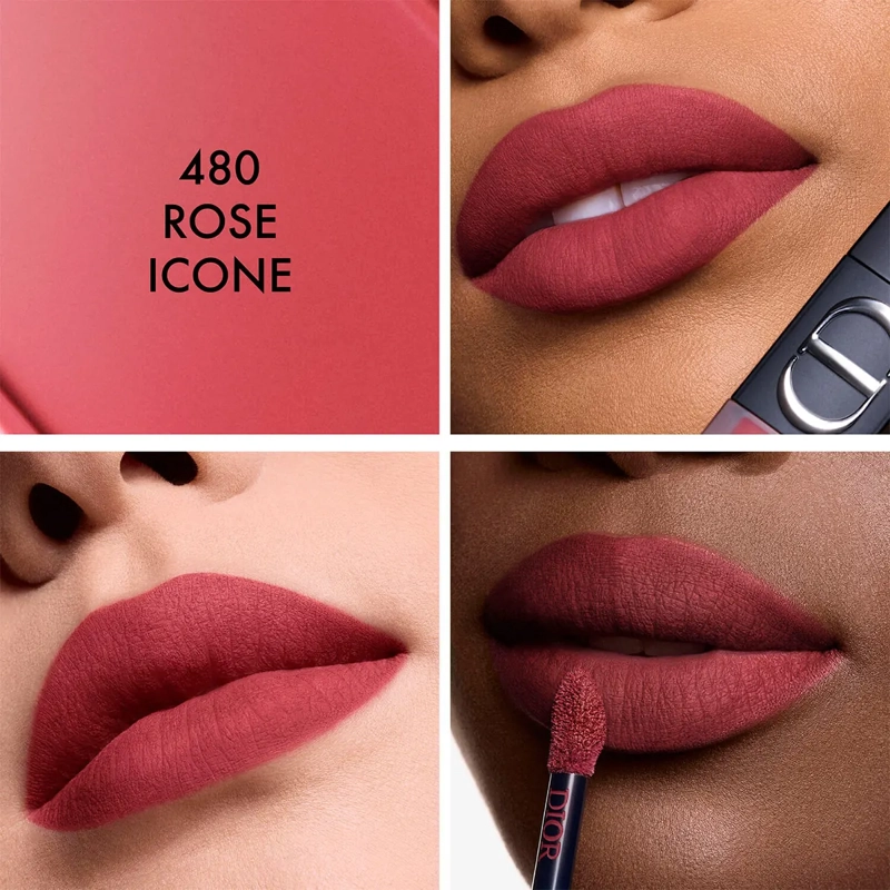 LABIAL DIOR ON STAGE INK BLUR MATTE ROSE ICONE 6ML - 3