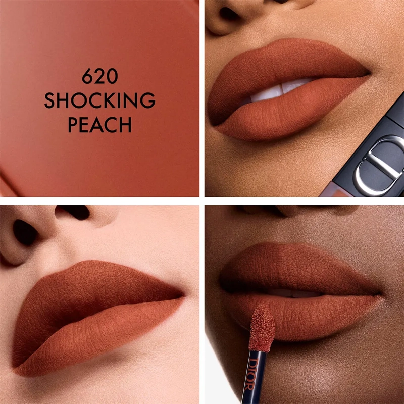 LABIAL DIOR ON STAGE INK BLUR MATTE SHOKING PEACH  6ML - 3