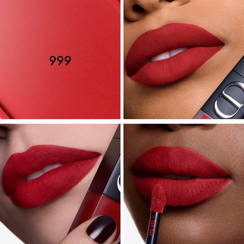 LABIAL DIOR ON STAGE INK BLUR MATTE 999 6ML - 3