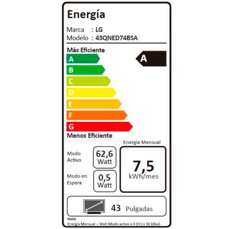 SMART TV LG QNED 4K UHD 43” EVO AI QNED74 Negro, foto 16