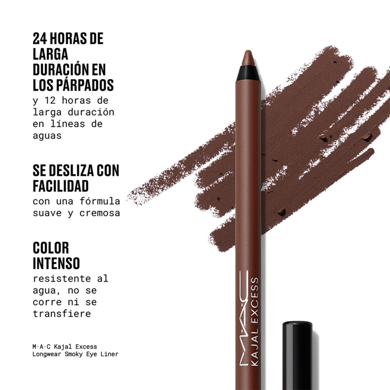 DELINEADOR OJOS MAC EXCESS LONG WEAR SMOKY DECANTED - 5