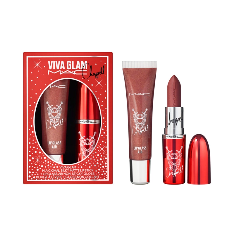 SET LABIAL MAC VIVA GLAM LIP DUO