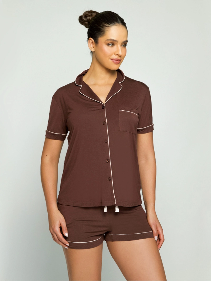 PIJAMA MUJER INTIME CAMISERO - 2