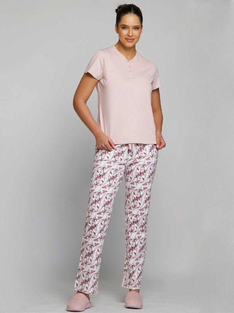 PANTALÓN DE PIJAMA MUJER INTIME ALGODÓN LARGO - 2