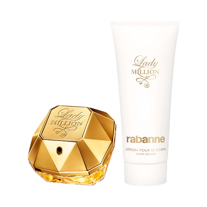 SET PERFUME MUJER RABANNE LADY MILLION EDP 80ML+100ML - 1
