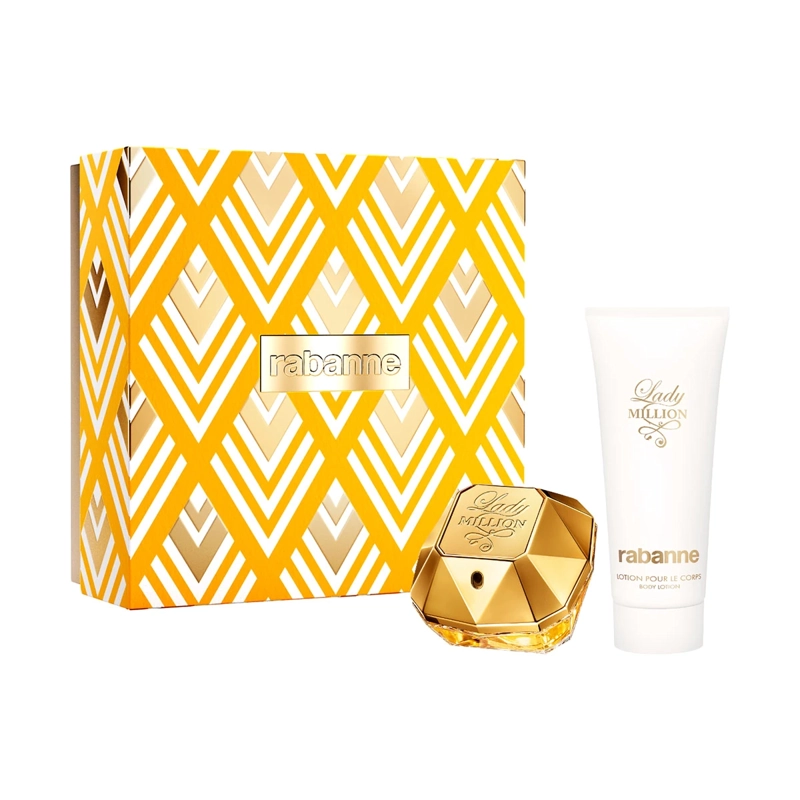 SET PERFUME MUJER RABANNE LADY MILLION EDP 80ML+100ML - 2