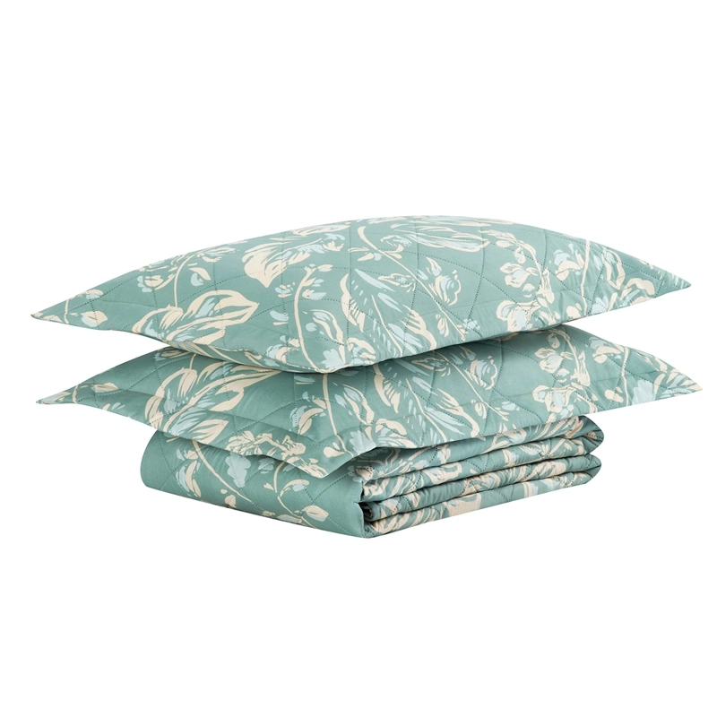 QUILT ANDES ESTAMPADO HOJAS KING AQUA - 3