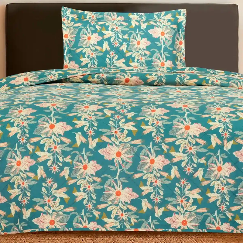 QUILT ANDES ESTAMPADO MARINA 1.5 PLAZAS  - 1