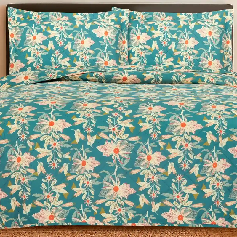 QUILT ANDES ESTAMPADO MARINA 2 PLAZAS  - 1