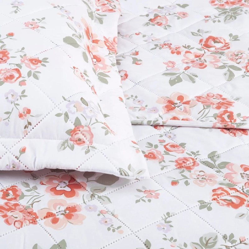 QUILT ANDES ESTAMPADO ROSAS 1.5 PLAZAS  - 2