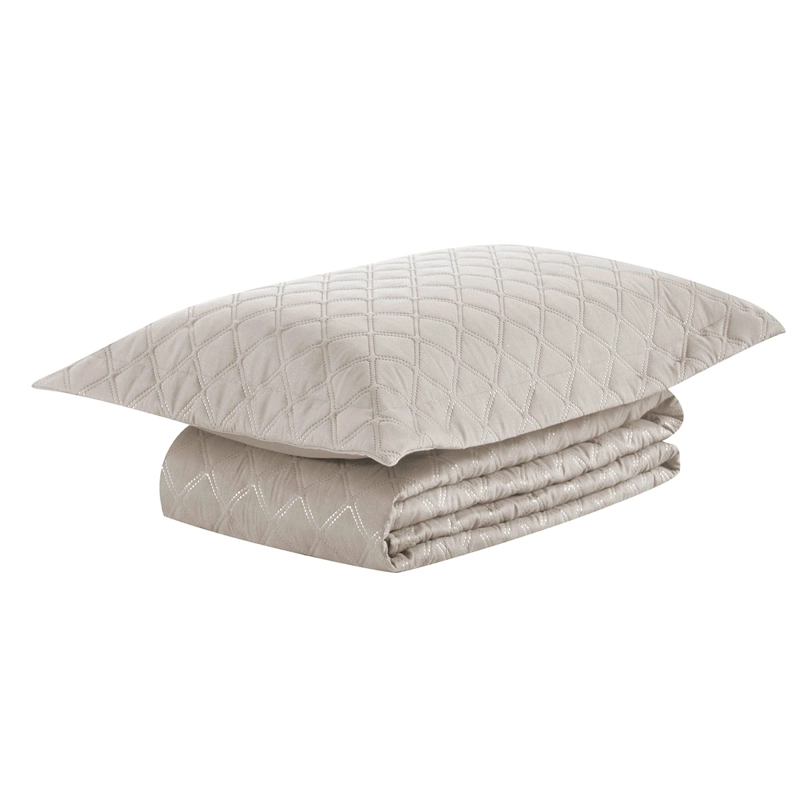 QUILT ANDES LISO 1.5 PLAZAS BEIGE - 3