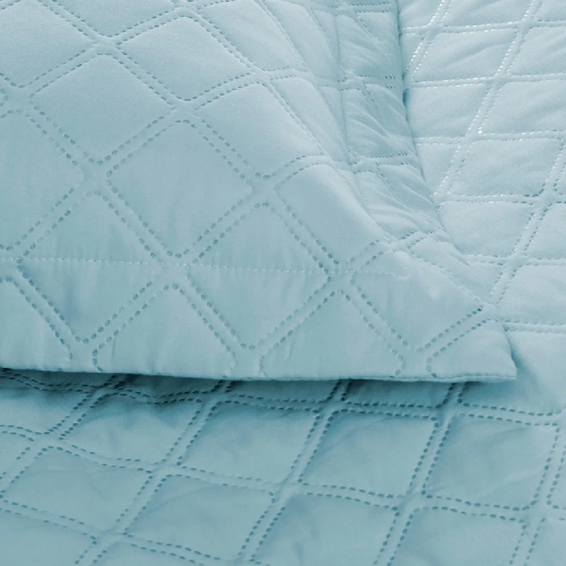 QUILT ANDES LISO KING CELESTE - 2