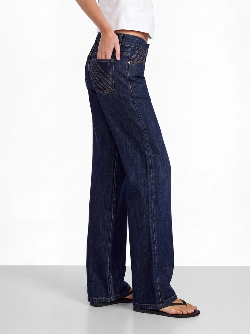 JEANS MUJER RAINDOOR ALGODÓN PLISADO - 3