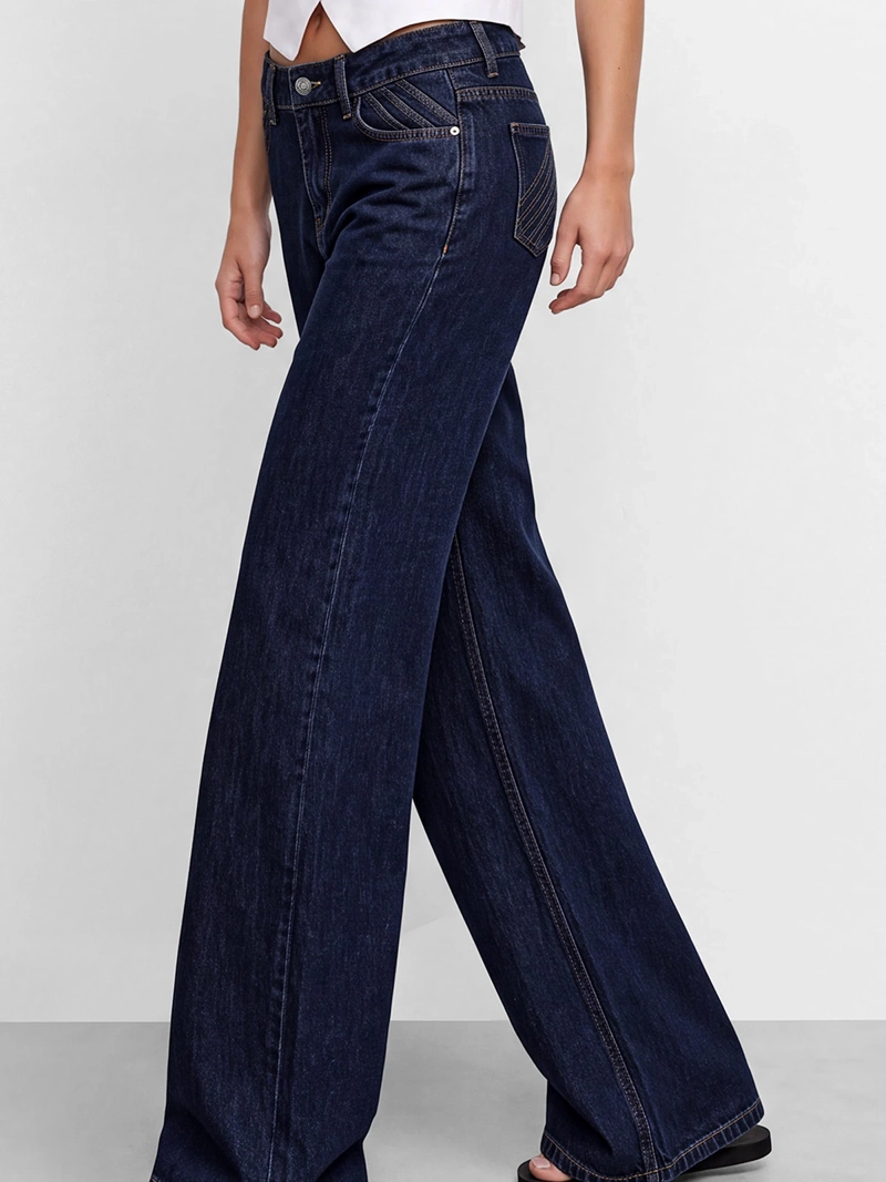 JEANS MUJER RAINDOOR ALGODÓN PLISADO - 2