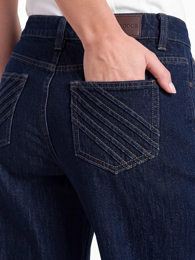 JEANS MUJER RAINDOOR ALGODÓN PLISADO - 5