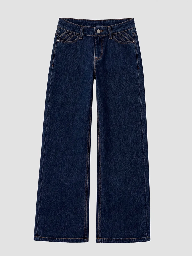 JEANS MUJER RAINDOOR ALGODÓN PLISADO - 1
