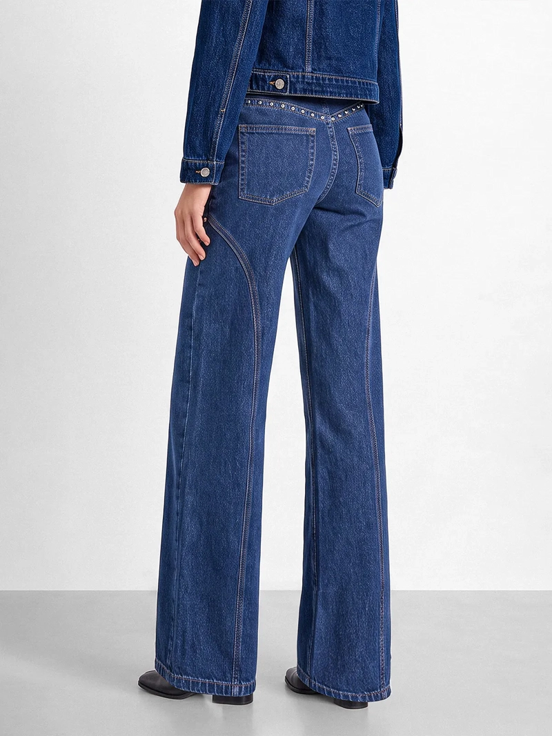 JEANS MUJER RAINDOOR ALGODÓN CORTES TACHAS - 3